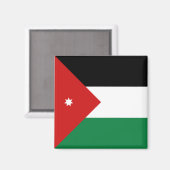 Jordan Flag Magnet (Vorderseite/Rückseite)
