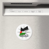 Jordan Flag Map 2.0 Magnet (In Situ (Geschirrspüler))