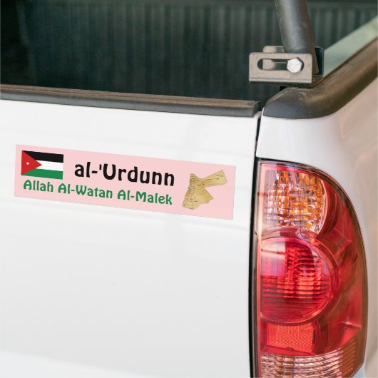 Jordan Flag + Map Autoaufkleber (Auf Lkw)