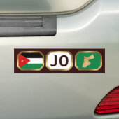 Jordan Flag Map Map Code Autoaufkleber (Auf Auto)