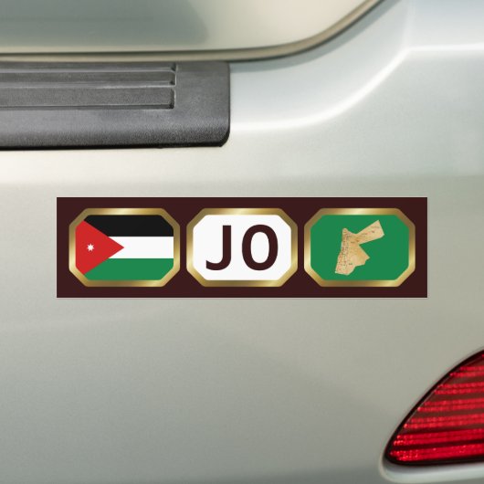 Jordan Flag Map Map Code Autoaufkleber (Auf Auto)