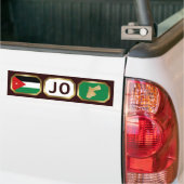 Jordan Flag Map Map Code Autoaufkleber (Auf Lkw)