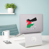 Jordan Flag Map Patriotic Aufkleber (Laptop auf Schreibtisch)