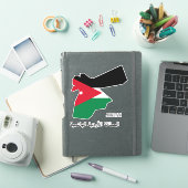 Jordan Flag Map Patriotic Aufkleber (iPad Hülle)
