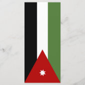 Jordan Flag Menükarte (Rückseite)