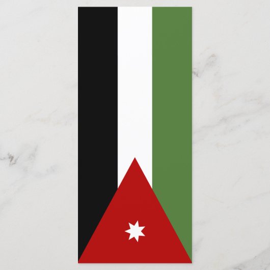 Jordan Flag Menükarte (Rückseite)