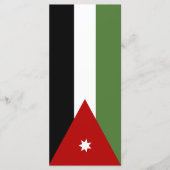 Jordan Flag Menükarte (Vorderseite)