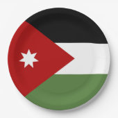 Jordan Flag Pappteller (Vorderseite)