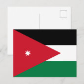 Jordan Flag Postcard Postkarte (Vorne/Hinten)