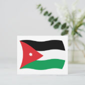 Jordan Flag Postcard Postkarte (Stehend Vorderseite)