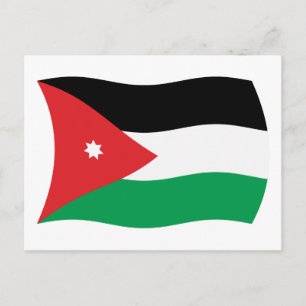 Jordan Flag Postcard Postkarte