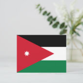 Jordan Flag Postcard Postkarte (Stehend Vorderseite)