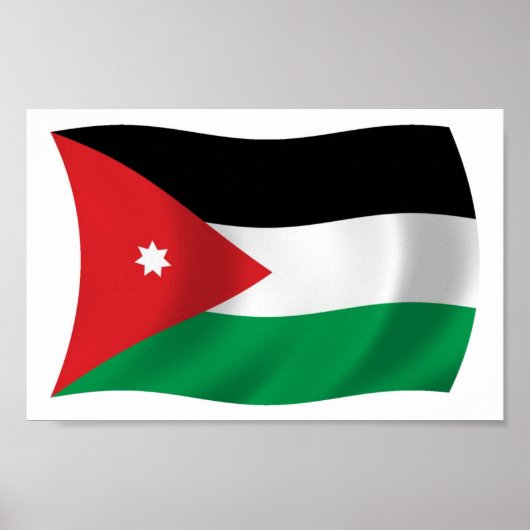 Jordan Flag Poster Print (Vorne)