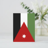 Jordan Flag Postkarte (Stehend Vorderseite)