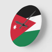 Jordan Flag Runde Wanduhr (Winkel)