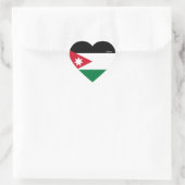 Jordan Flag Splendid Patriotic Herz-Aufkleber (Tasche)