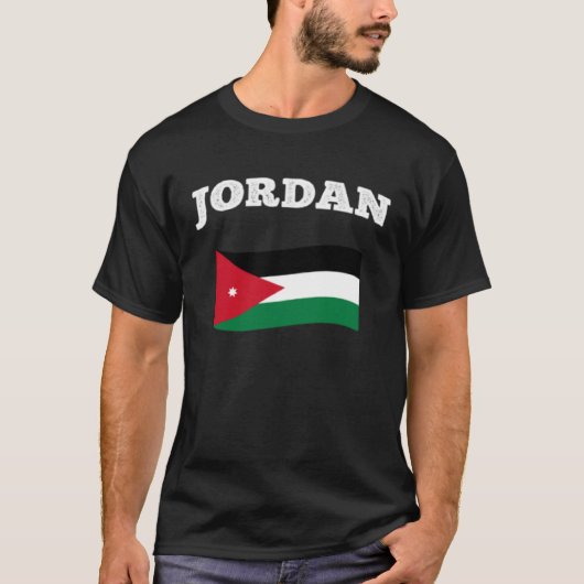 JORDAN Flag Sport Competition Proud Vacation Souve T-Shirt (Vorderseite)