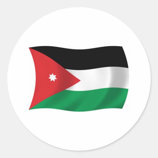 Jordan Flag Sticker (Vorderseite)