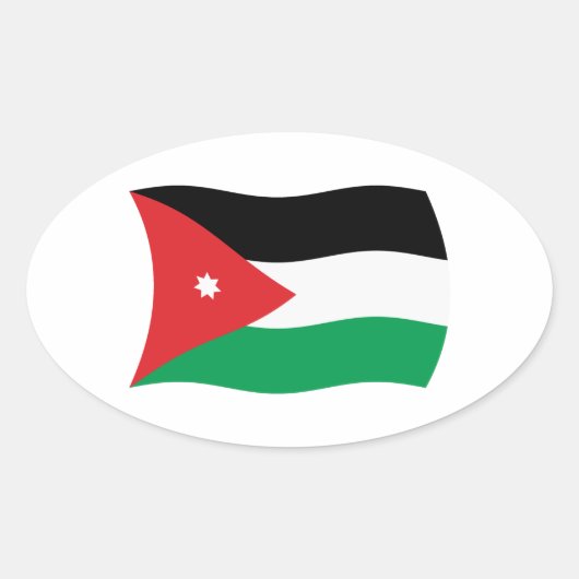 Jordan Flag Sticker (Vorderseite)