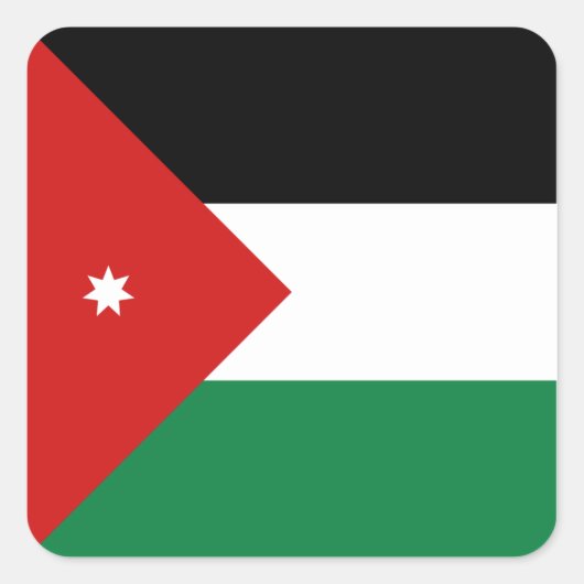 Jordan Flag Sticker (Vorderseite)