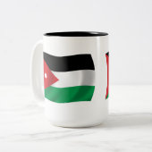 Jordan Flag Tasse (Vorderseite Links)