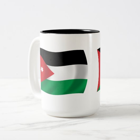 Jordan Flag Tasse (Vorderseite Links)