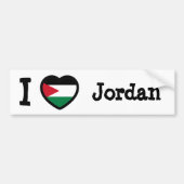 Jordan-Flagge Autoaufkleber (Vorne)
