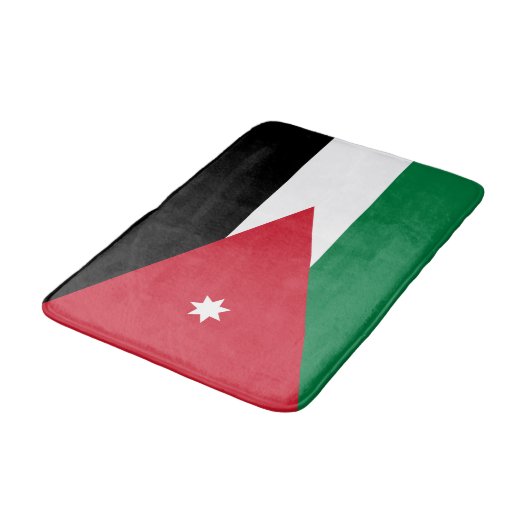 Jordan-Flagge Badematte (Schrägansicht)