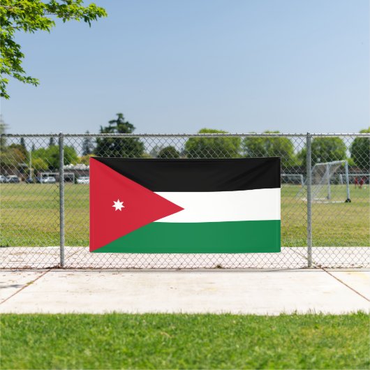Jordan-Flagge Banner (Insitu)
