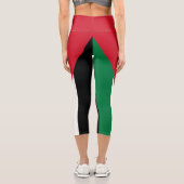 Jordan-Flagge Capri Leggings (Rückseite)
