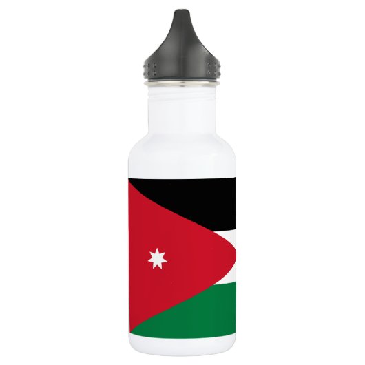 Jordan-Flagge Edelstahlflasche (Links)