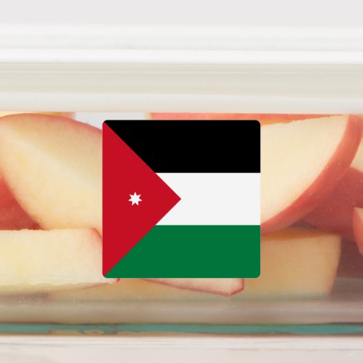 Jordan-Flagge Etiketten (Befestigt)