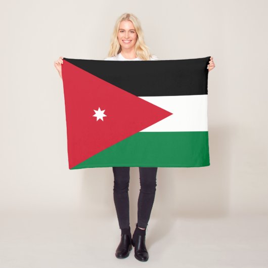 Jordan-Flagge Fleecedecke (Beispiel)