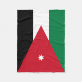 Jordan-Flagge Fleecedecke (Vorderseite)