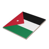 Jordan-Flagge Fliese (Seite)