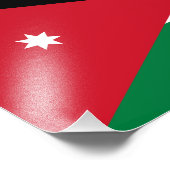Jordan-Flagge Fotodruck (Ecke)