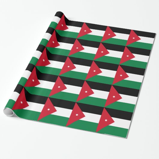Jordan-Flagge Geschenkpapier (Ungerollt)