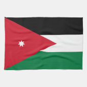 Jordan-Flagge Geschirrtuch (Horizontal)