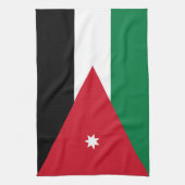 Jordan-Flagge Geschirrtuch (Vertikal)