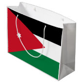 Jordan-Flagge Große Geschenktüte (Rückseite Schrägansicht)