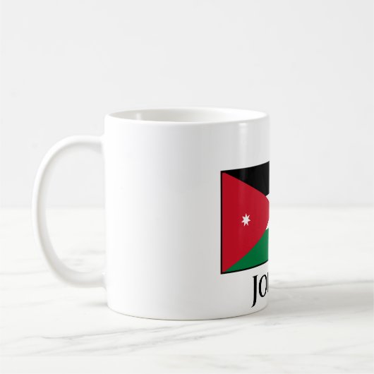 Jordan-Flagge Kaffeetasse (Links)