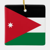 Jordan-Flagge Keramikornament (Vorderseite)