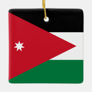 Jordan-Flagge Keramikornament