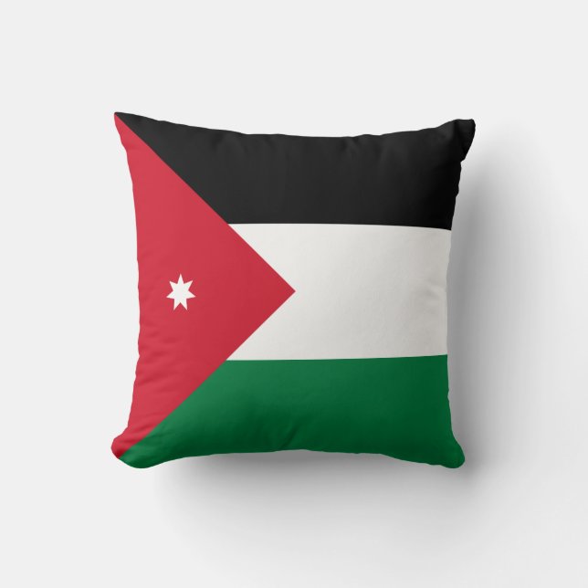 Jordan-Flagge Kissen (Vorderseite)