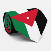 Jordan-Flagge Krawatte (Gerollt)
