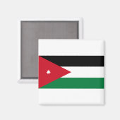 Jordan-Flagge Magnet (Vorderseite/Rückseite)