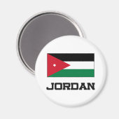 Jordan-Flagge Magnet (Vorderseite/Rückseite)