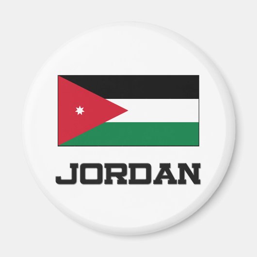 Jordan-Flagge Magnet (Vorne)