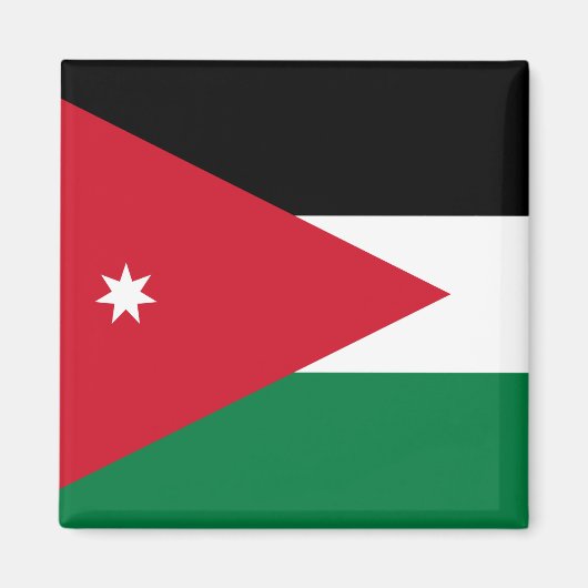 Jordan-Flagge Magnet (Vorne)
