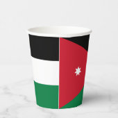 Jordan-Flagge Pappbecher (Rechts)
